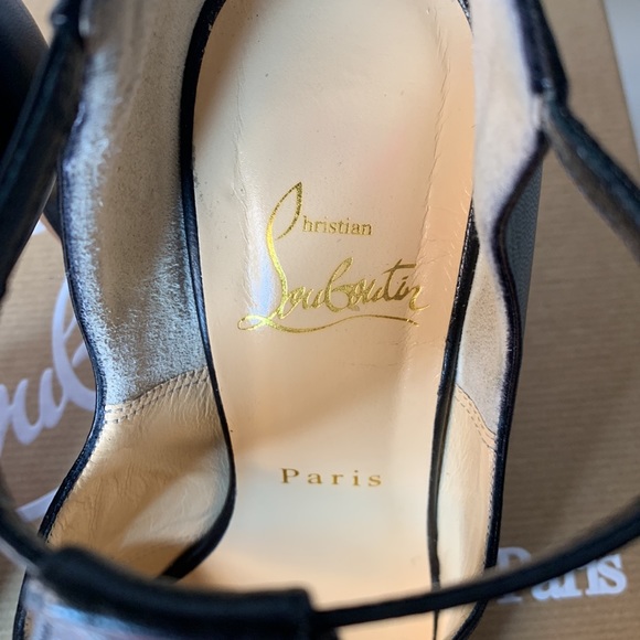 NEW Condition Christian Louboutin Dictata 100 Kid (Black) - Picture 5 of 10